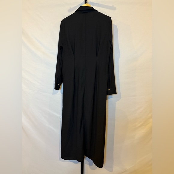 Piombo Women’s 12 black collared dress with Gold buttons - Picture 2 of 3